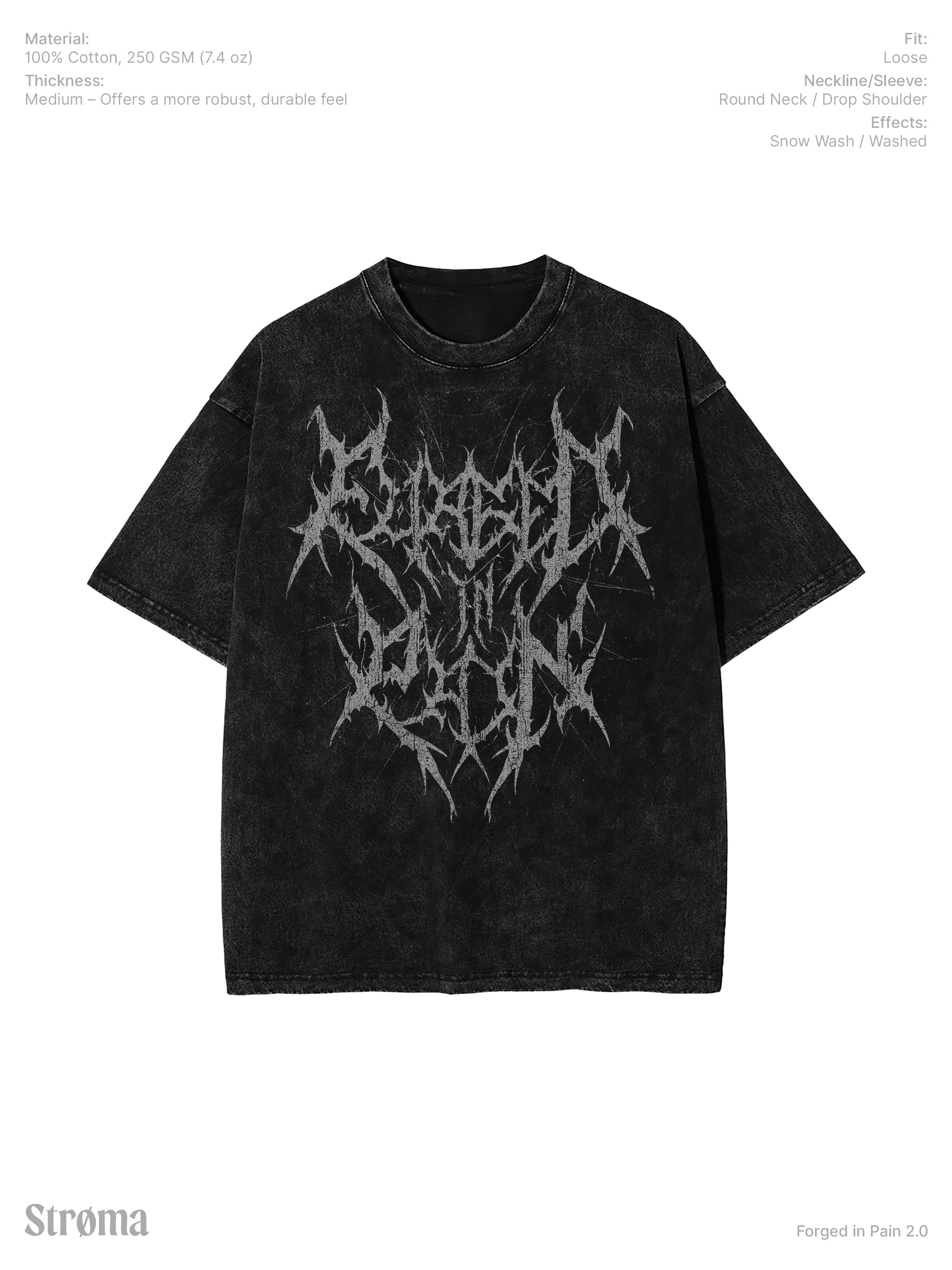 Forged in Pain 2.0 Snow Washed T-Shirt