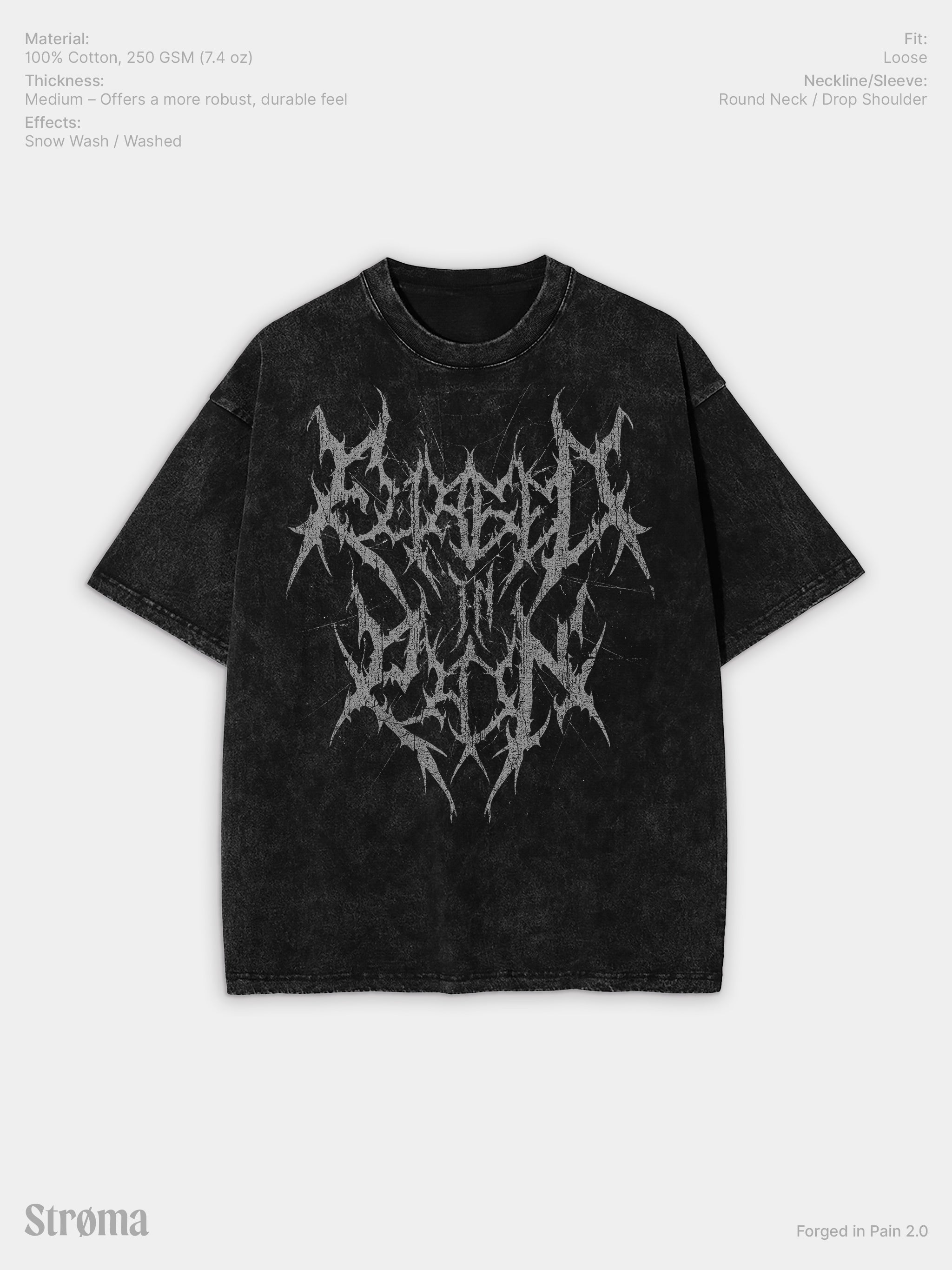 Forged in Pain 2.0 Snow Washed T-Shirt
