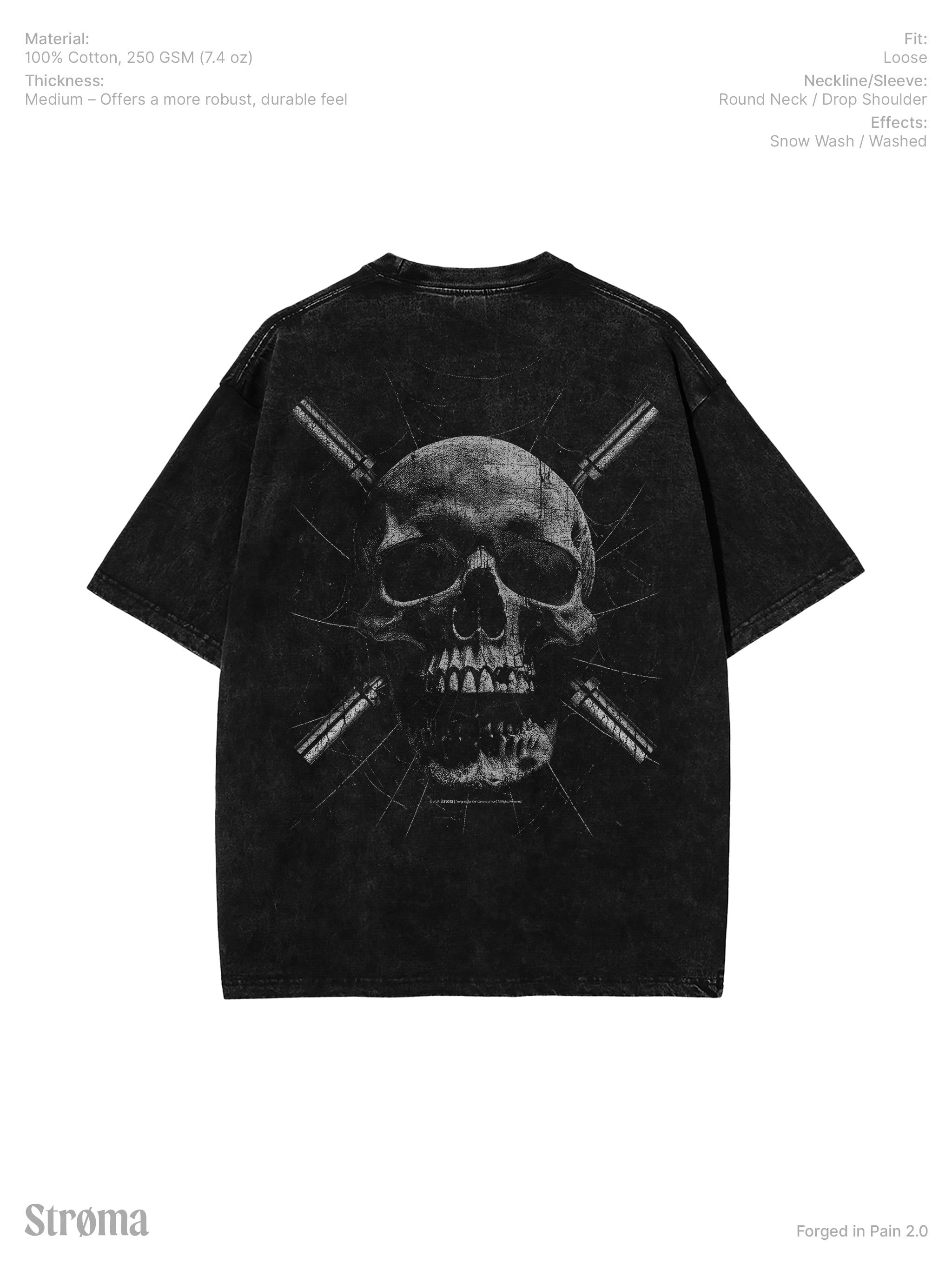 Forged in Pain 2.0 Snow Washed T-Shirt