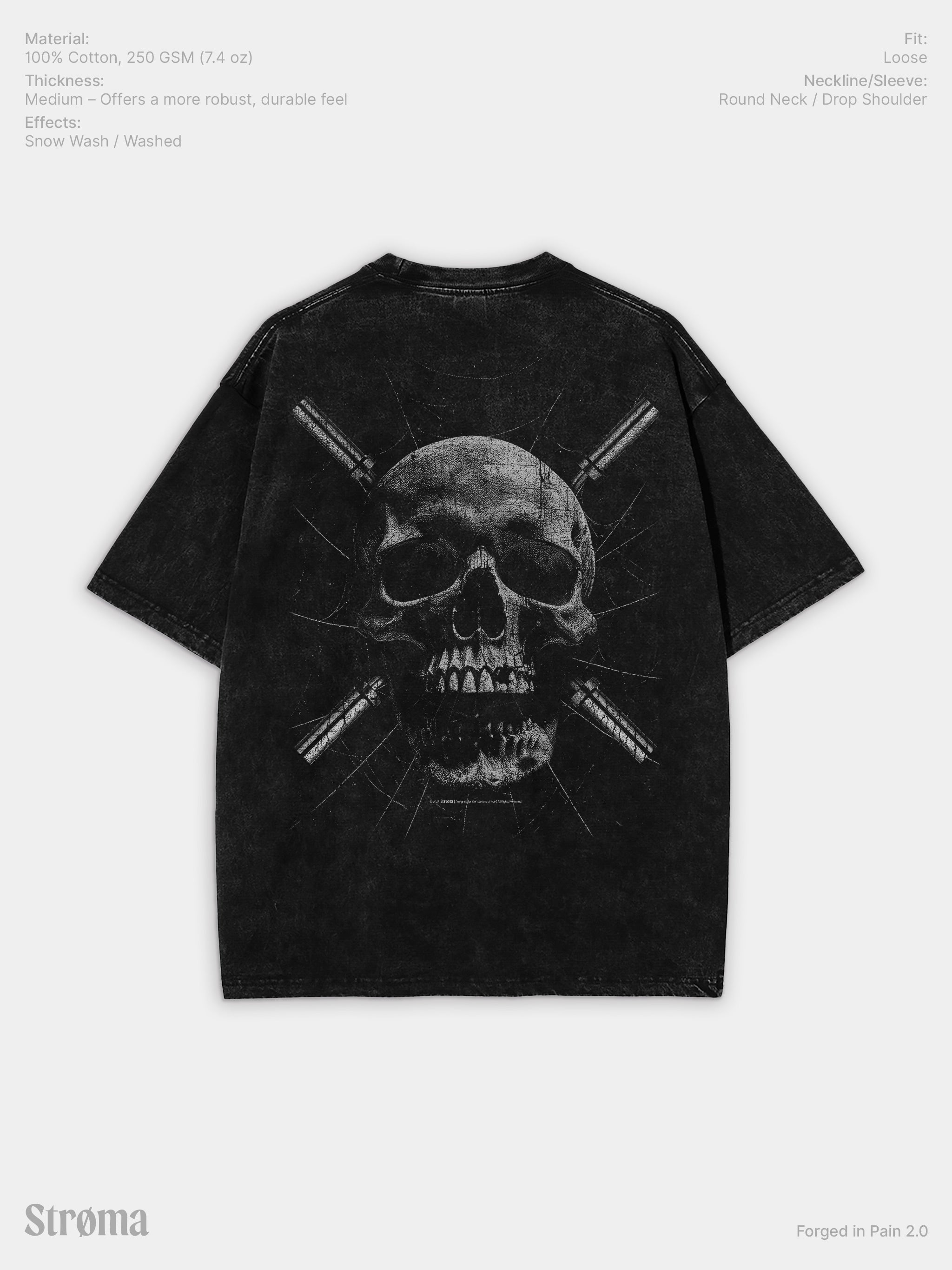 Forged in Pain 2.0 Snow Washed T-Shirt