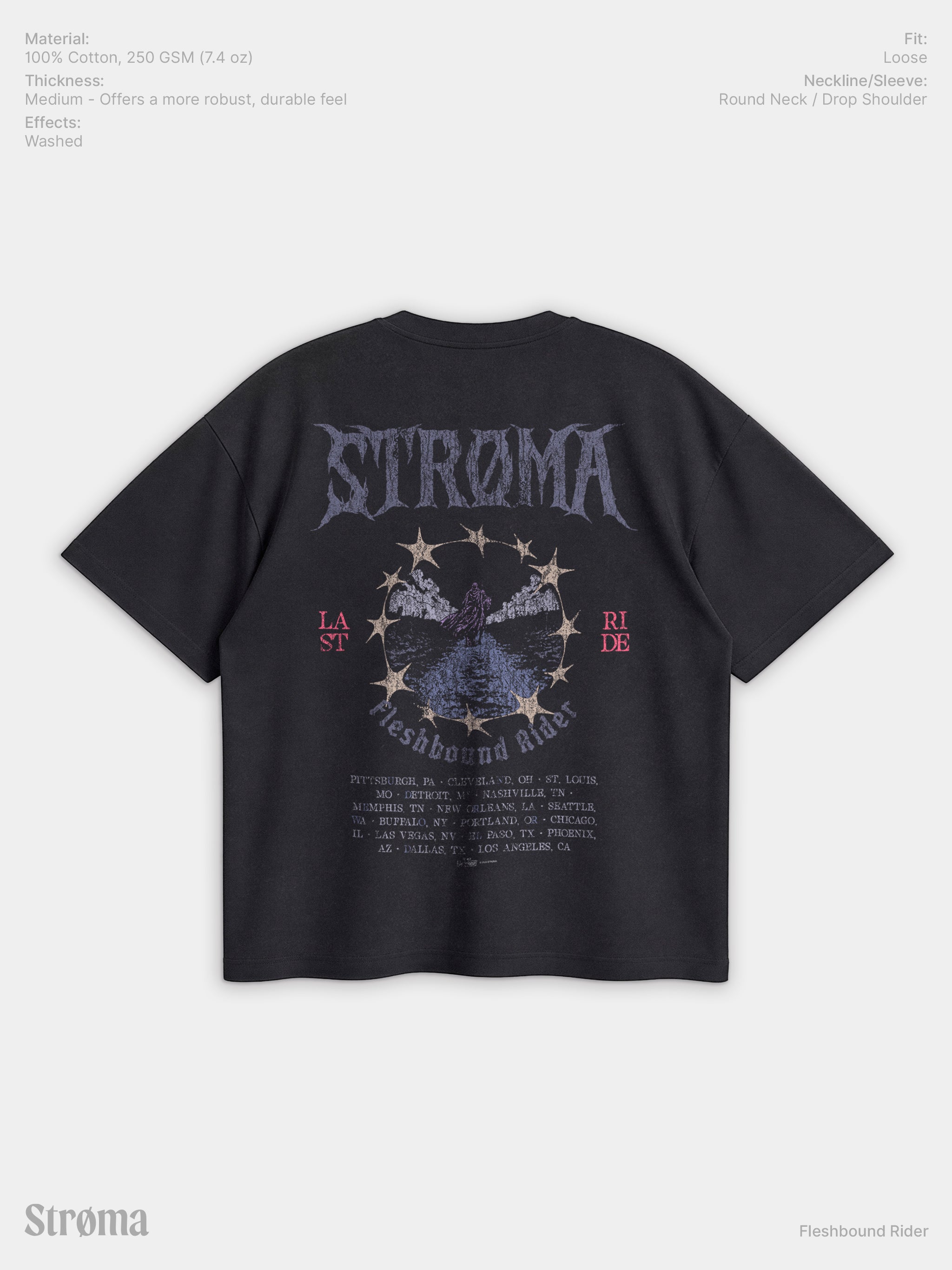 Fleshbound Rider Enzyme Washed T-Shirt