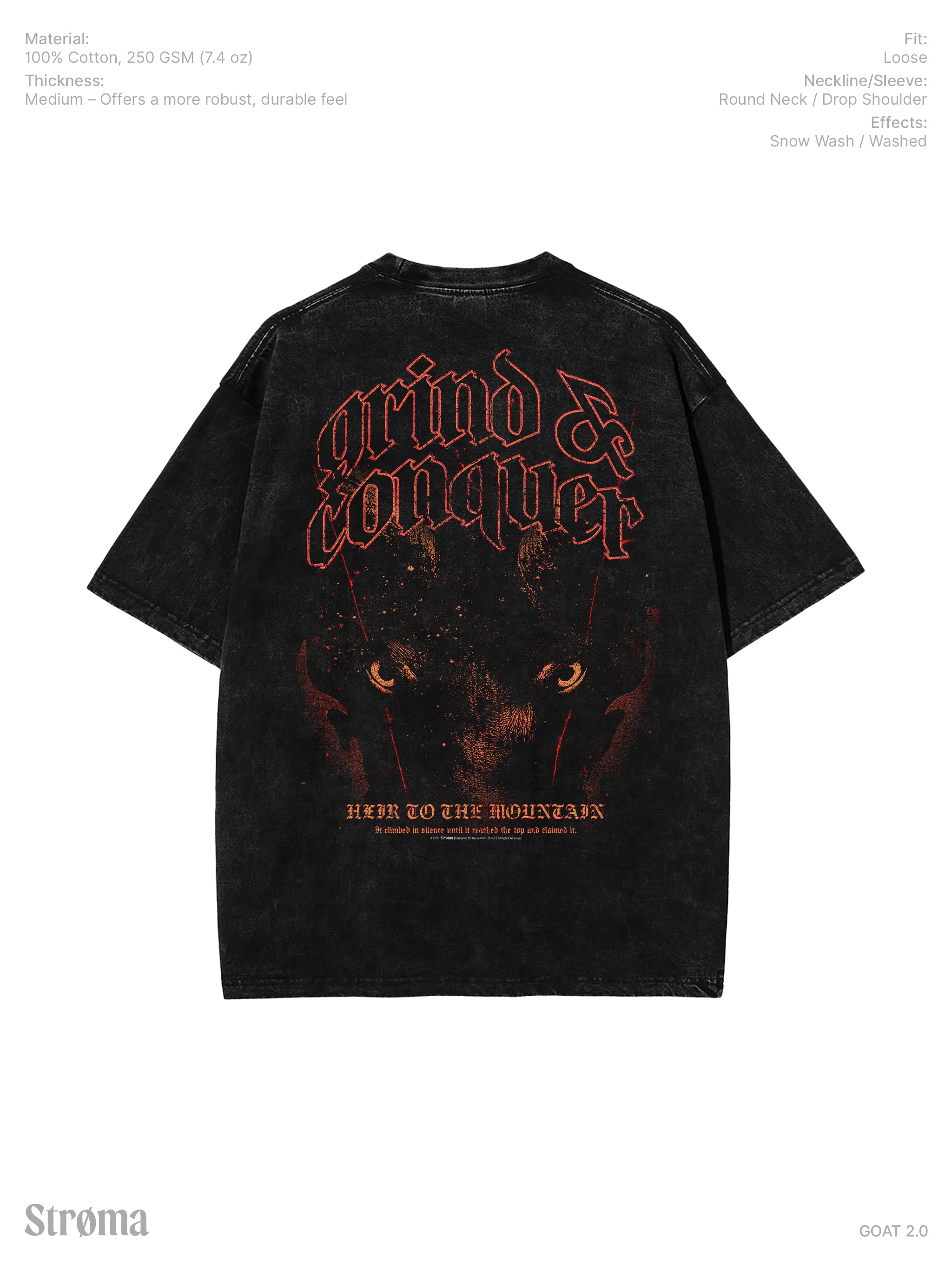 GOAT 2.0 Snow Washed T-Shirt