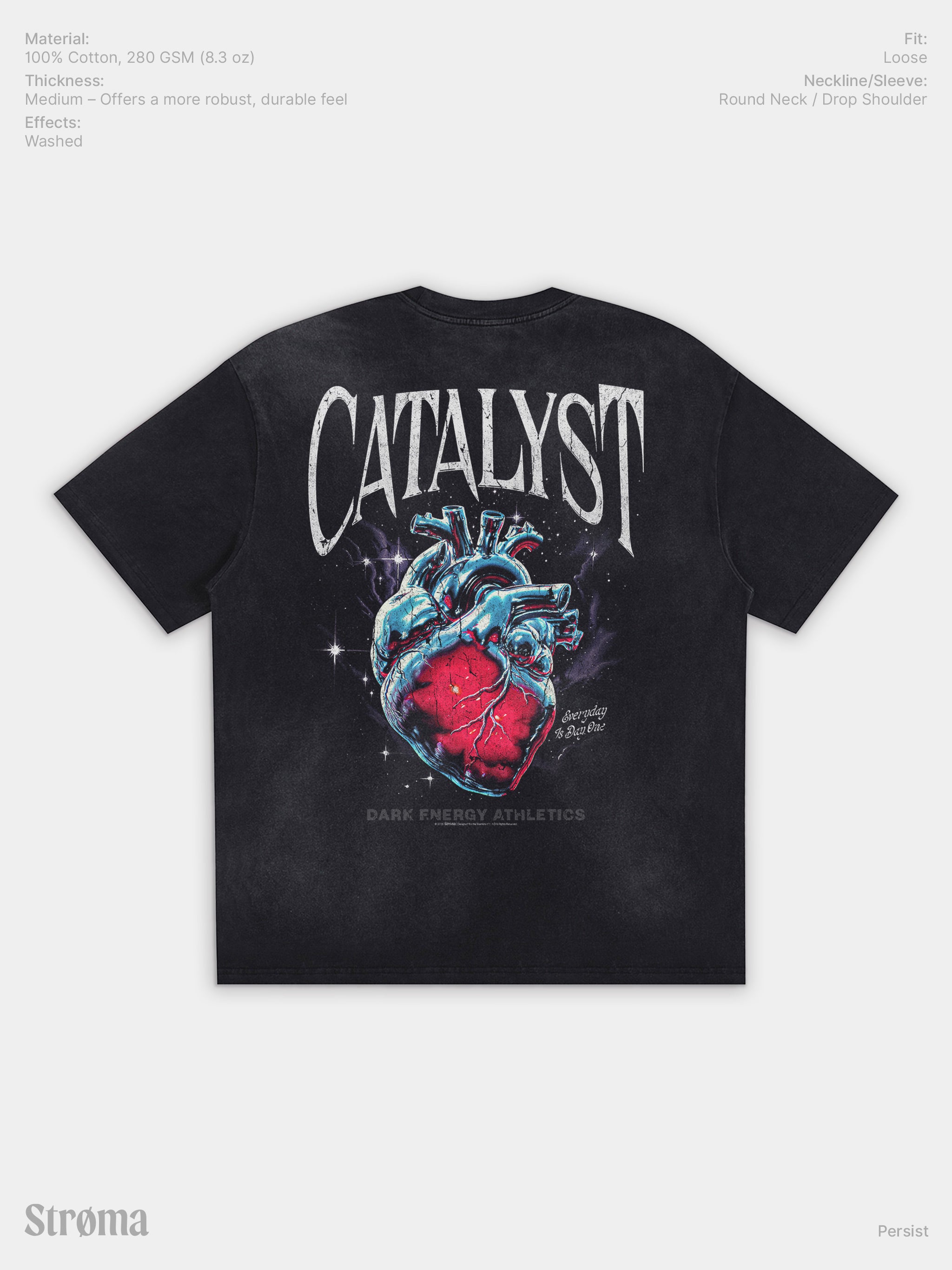 Persist Sunfaded Loose Fit T-Shirt | Strøma