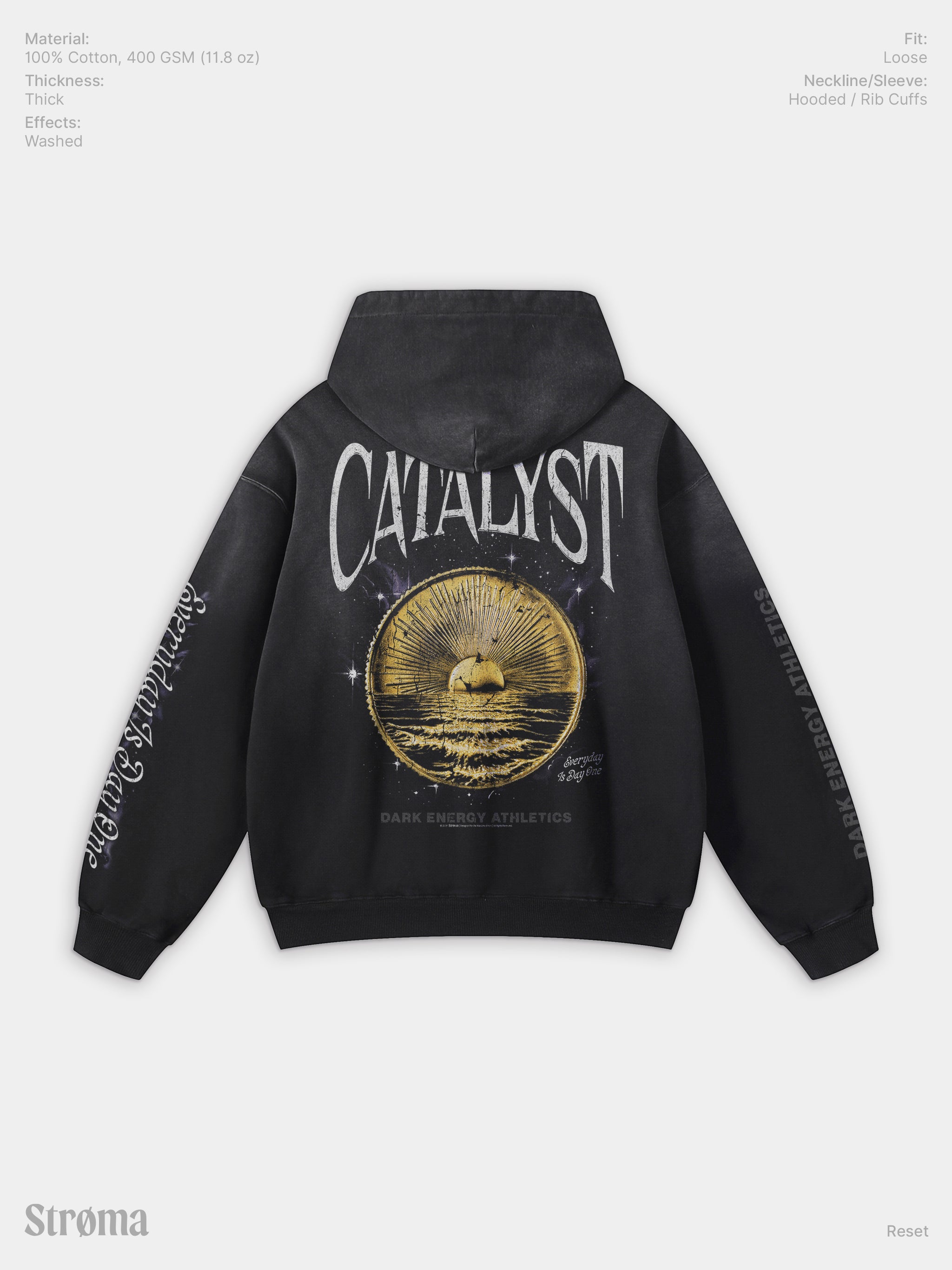 Reset Heavyweight Sunfade Oversized Hoodie