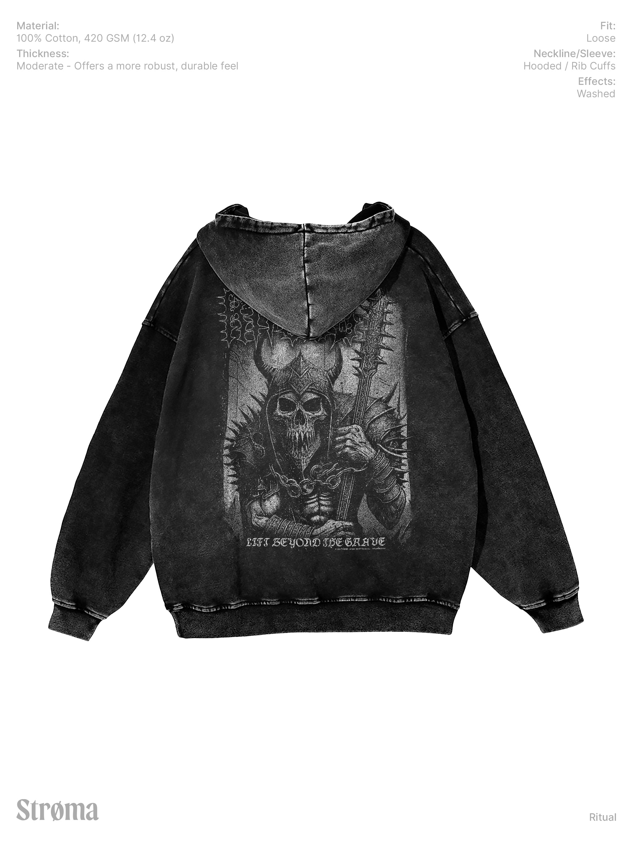 Ritual Snow Washed Hoodie