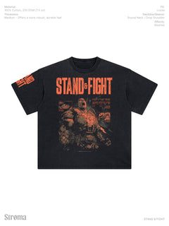 Stand & Fight Enzyme Washed T-Shirt