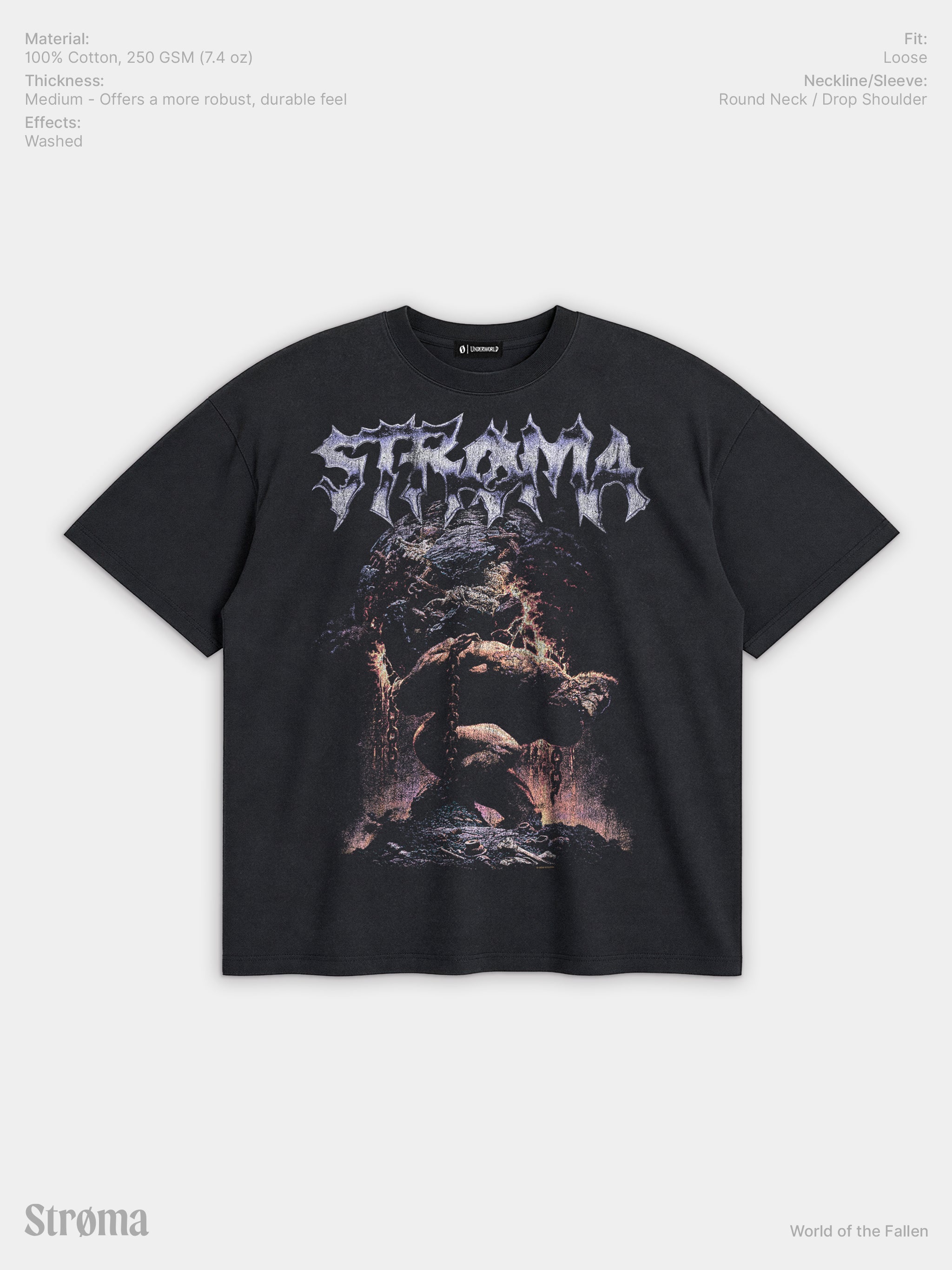 World Of The Fallen Enzyme Washed T-Shirt