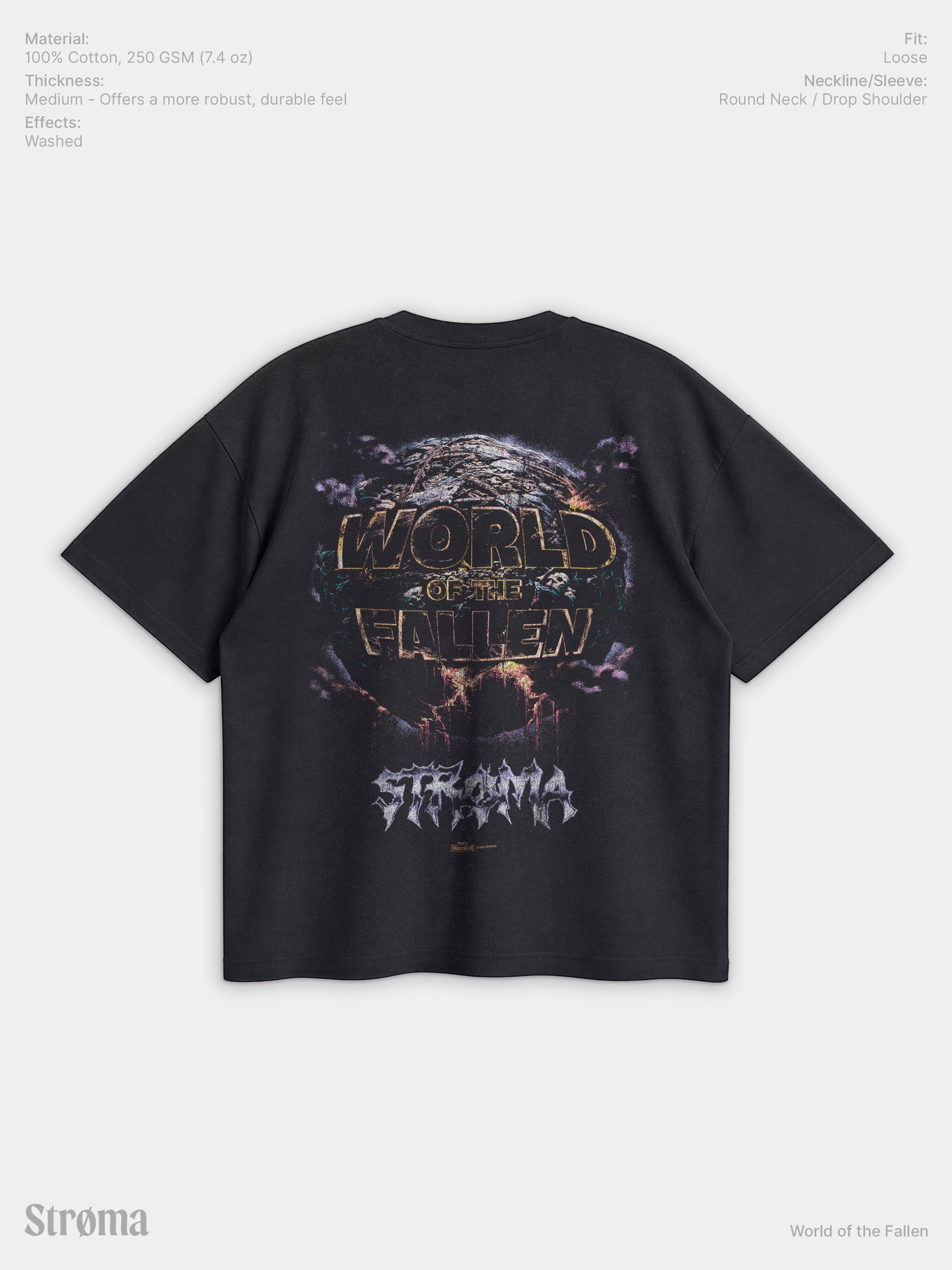 World Of The Fallen Enzyme Washed T-Shirt